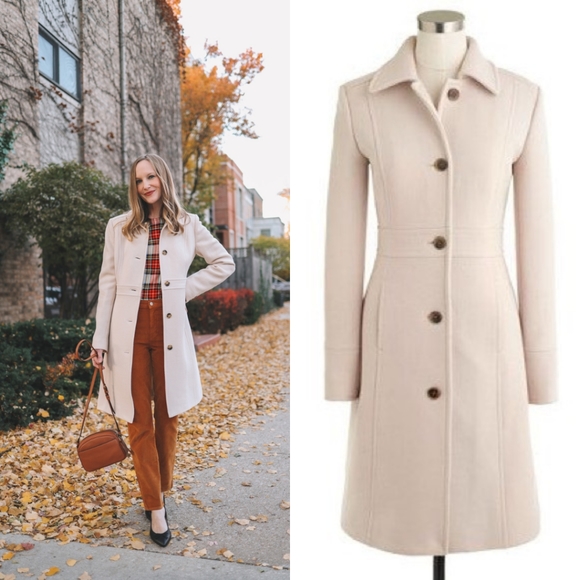 J. Crew Jackets & Blazers - J. Crew Lady Day Dress Coat in Cream Ivory